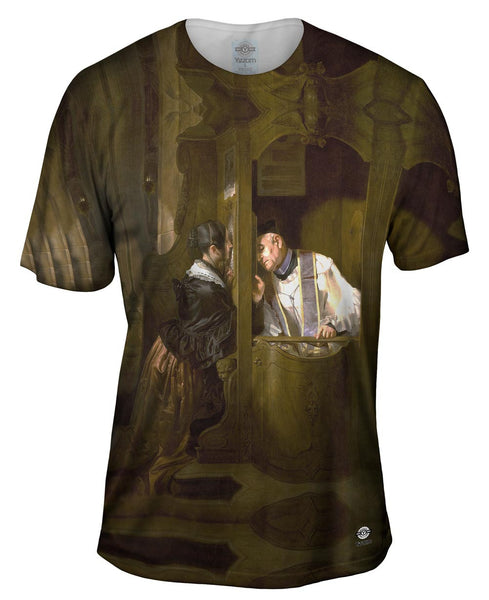Giuseppe Molteni  - "The Confession" (1838)&nbsp;Mens T-Shirt