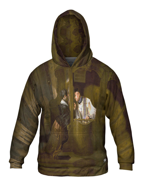 Giuseppe Molteni  - "The Confession" (1838)&nbsp;Mens Hoodie Sweater