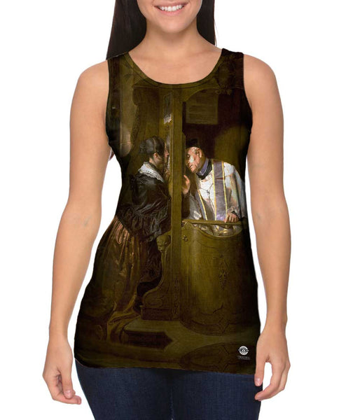Giuseppe Molteni  - "The Confession" (1838)&nbsp;Womens Tank Top