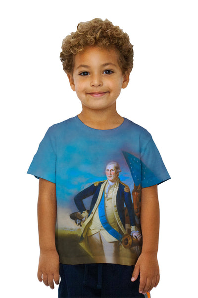 Kids Charles Willson Peale  - "George Washington Portrait" (1780) Kids T-Shirt