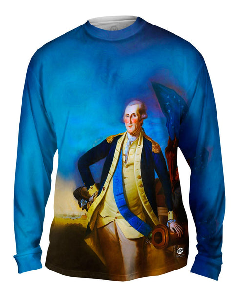 Charles Willson Peale  - "George Washington Portrait" (1780) Mens Long Sleeve