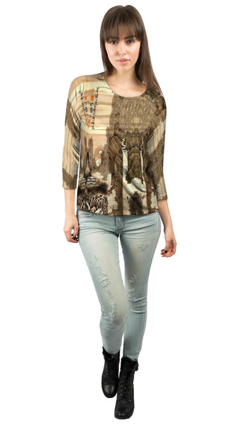 Soga Shohaku - "Japanese Soga Shohaku" (1781) Womens 3/4 Sleeve