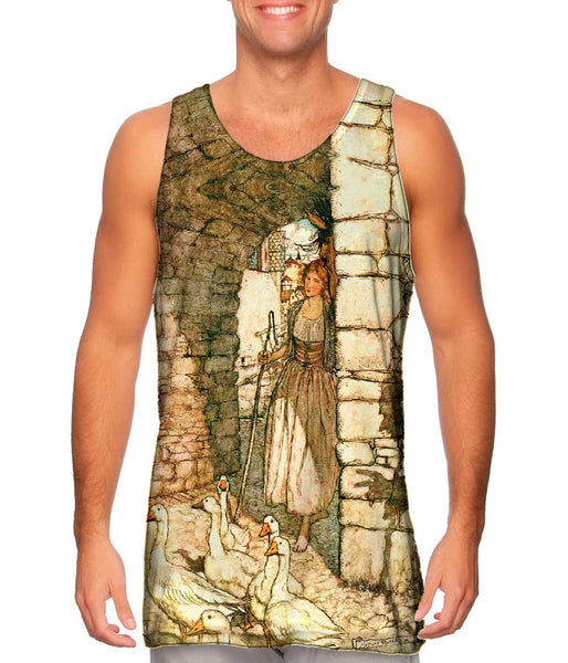 Arthur Rackham - "Geese Shepherd" (1911) Mens Tank Top