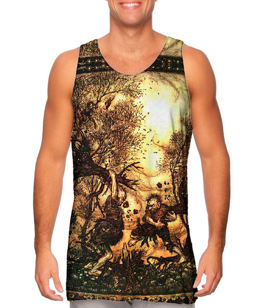 Arthur Rackham - "Fighting Trolls" (1911) Mens Tank Top