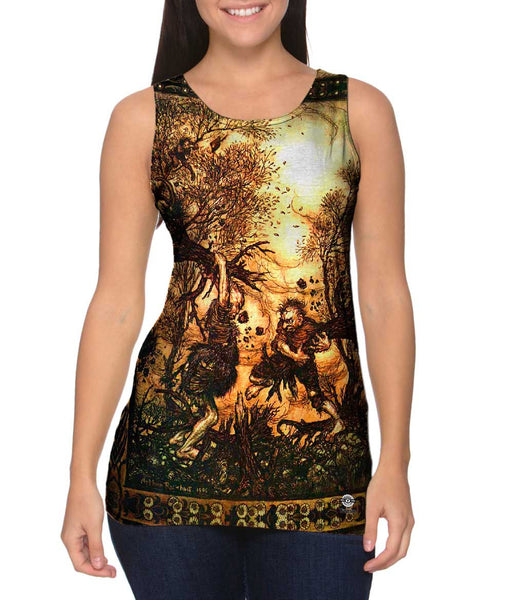 Arthur Rackham - "Fighting Trolls" (1911) Womens Tank Top
