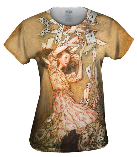 Arthur Rackham - "Alice Nothing But A Pack Of Cards" (1911) Womens Top
