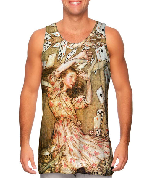Arthur Rackham - "Alice Nothing But A Pack Of Cards" (1911) Mens Tank Top