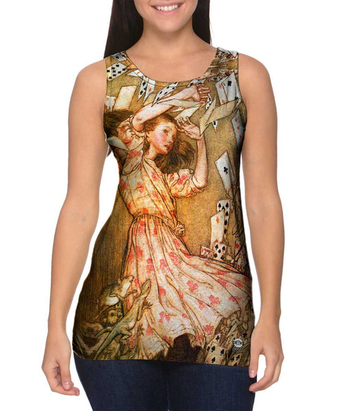 Arthur Rackham - "Alice Nothing But A Pack Of Cards" (1911) Womens Tank Top