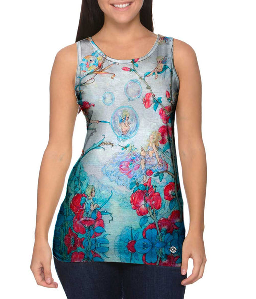 Harold Gaze - "Fairies And Bubbles"&nbsp;Womens Tank Top