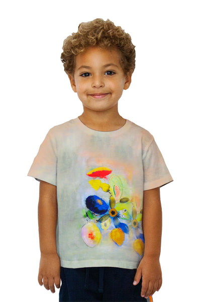 Kids Odilon Redon - "Symbolism Flowers" Kids T-Shirt