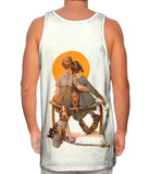 Norman Rockwell - "Boy and Girl Gazing at the Moon" (1922)