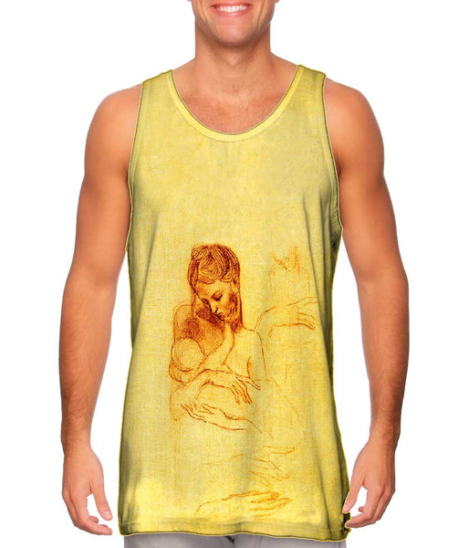 Pablo Picasso - "Mother and Child" (1921) Mens Tank Top