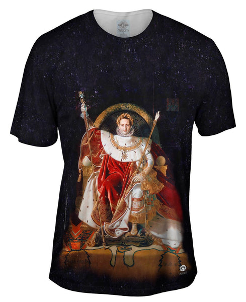 Jean Auguste Dominique Ingres - "Napoleon on His Imperial Throne" (1806) Mens T-Shirt