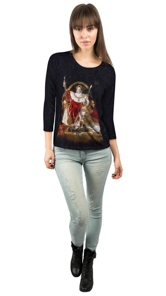 Jean Auguste Dominique Ingres - "Napoleon on His Imperial Throne" (1806)&nbsp;Womens 3/4 Sleeve