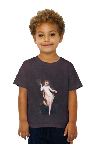 Kids Luis Ricardo Falero - "Falero Luis Riccardo La Pose" (1879)&nbsp;Kids T-Shirt
