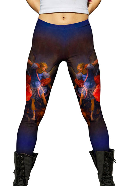 Guido Reni - "The Archangel Michael defeating Satan" (1635)&nbsp;Womens Leggings