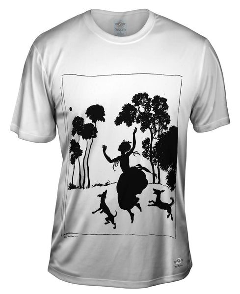Arthur Rackham - "Cinderella Silhouette Illustration" (1919)&nbsp;Mens T-Shirt