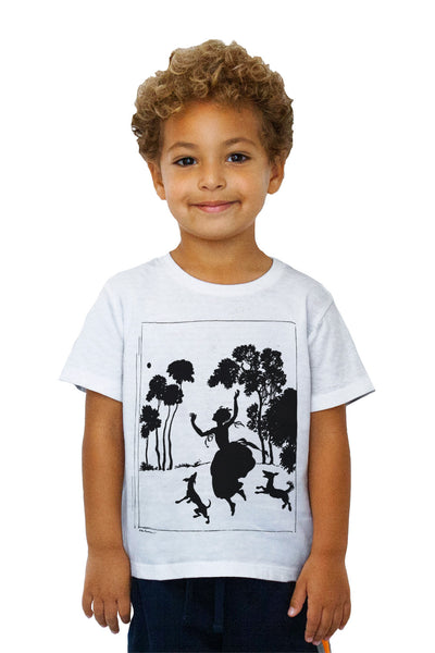 Kids Arthur Rackham - "Cinderella Silhouette Illustration" (1919)&nbsp;Kids T-Shirt