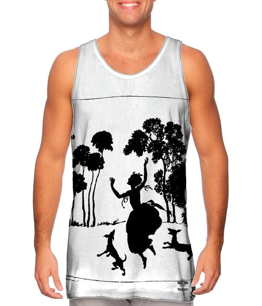 Arthur Rackham - "Cinderella Silhouette Illustration" (1919) Mens Tank Top