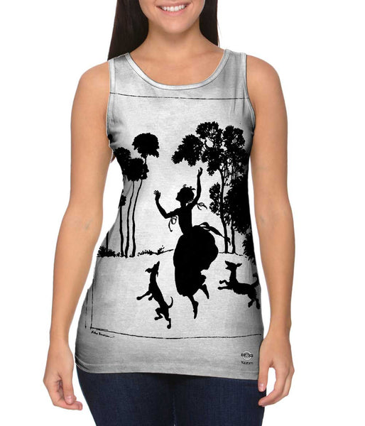 Arthur Rackham - "Cinderella Silhouette Illustration" (1919) Womens Tank Top