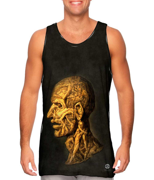 Giuseppe Arcimboldo - "Head Of A Man Composed Of Nude Figures Wrestling" (1929)&nbsp;Mens Tank Top