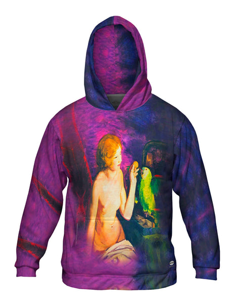 George Bellows - "Nude Girl And A Parrot"&nbsp;Mens Hoodie Sweater
