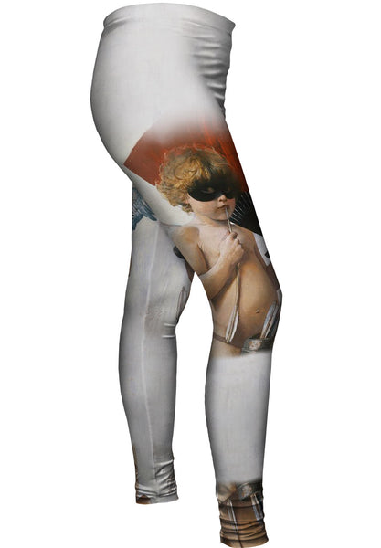 Franz Stuck - "Cupid at The Masked Ball" (1887)&nbsp;Womens Leggings