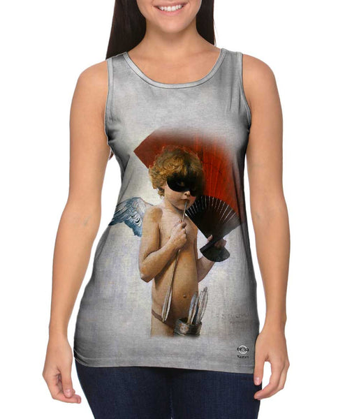 Franz Stuck - "Cupid at The Masked Ball" (1887)&nbsp;Womens Tank Top