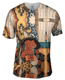 Yashima Gakute - "A Woman Playing A Large Suspended Drum"