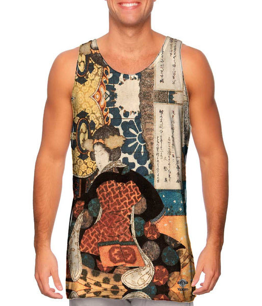 Yashima Gakute - "A Woman Playing A Large Suspended Drum"&nbsp;Mens Tank Top