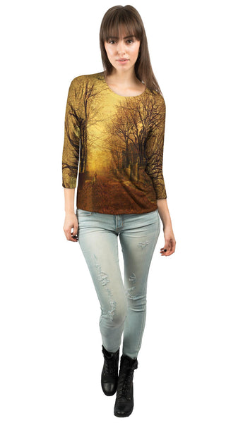 John Atkinson Grimshaw - "A Golden Beam" (1882)&nbsp;Womens 3/4 Sleeve