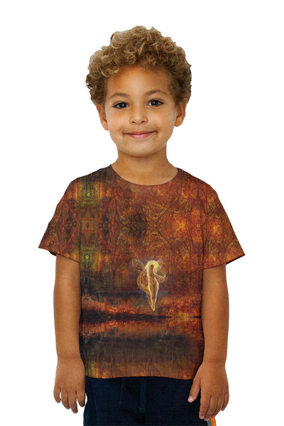 Kids John Atkinson Grimshaw - "Dame Autumn has a mournful face" (1871)&nbsp;Kids T-Shirt