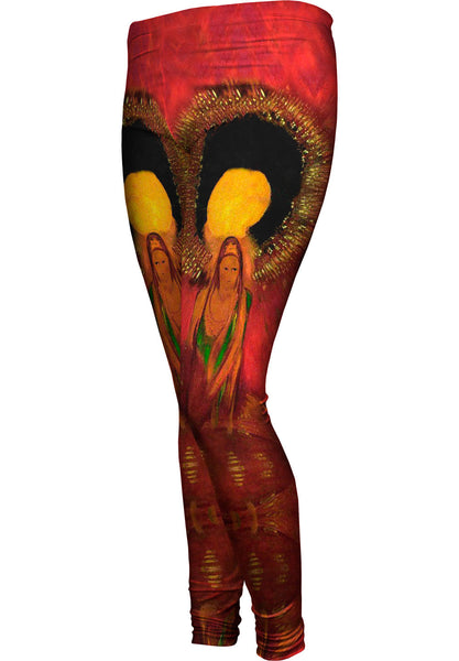 Odilon Redon - "The Flame Goddess of Fire" (1896)&nbsp;Womens Leggings