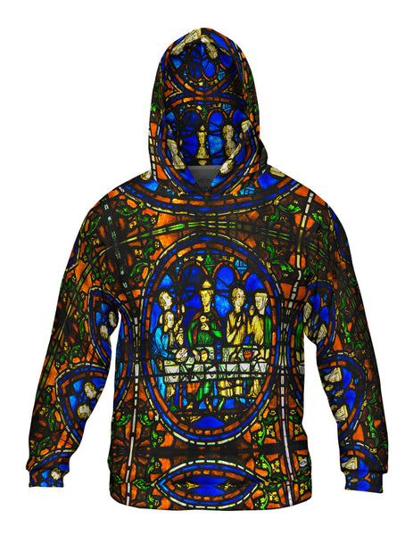 Vitrail Chartres - "Notre-Dame de Chartres cathedral" Mens Hoodie Sweater