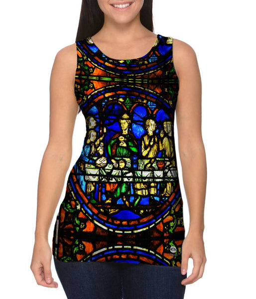 Vitrail Chartres - "Notre-Dame de Chartres cathedral"&nbsp;Womens Tank Top