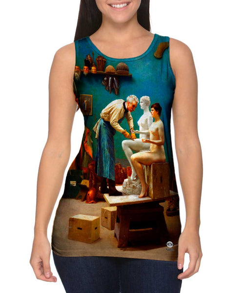 Jean-Leon Gerome - "Working in Marble" (1890)&nbsp;Womens Tank Top