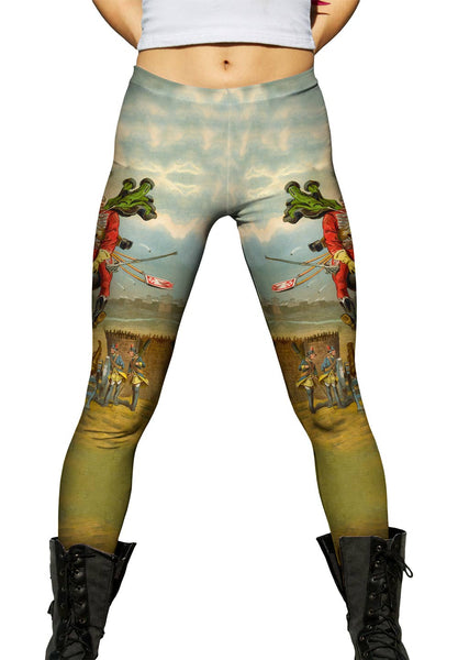 Gottfried Franz - "Munchhausen Overriding A Cannon Ball" (1896)&nbsp;Womens Leggings