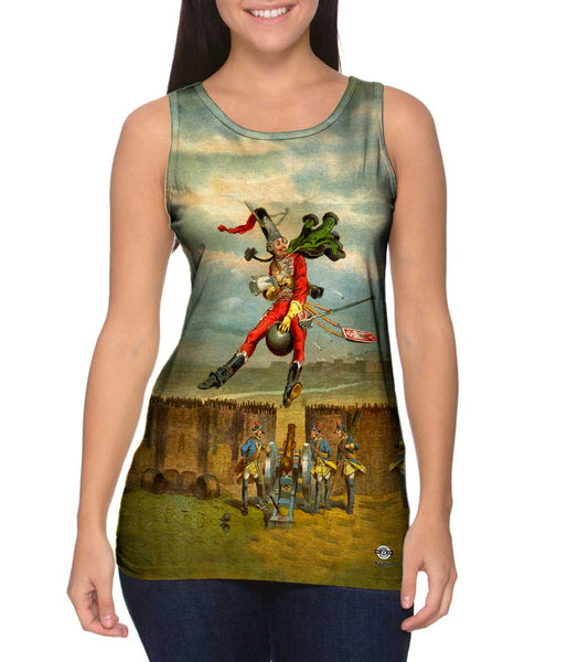 Gottfried Franz - "Munchhausen Overriding A Cannon Ball" (1896)&nbsp;Womens Tank Top