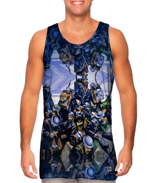 Christopher Nevinson - " French Troops Resting" (1916)&nbsp;Mens Tank Top