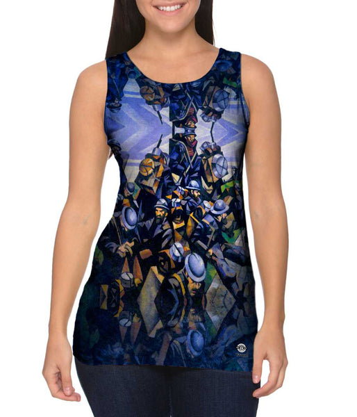 Christopher Nevinson - " French Troops Resting" (1916)&nbsp;Womens Tank Top