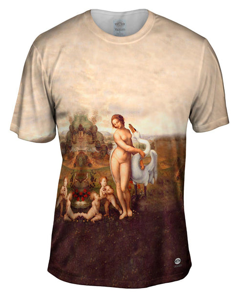 Leonardo Da Vinci - "Leda" (1510) Mens T-Shirt
