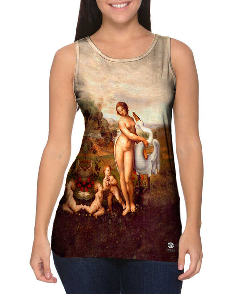 Leonardo Da Vinci - "Leda" (1510) Womens Tank Top