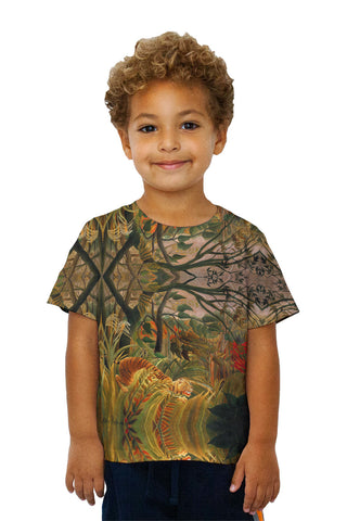 Kids Henri Rousseau - "Tiger in a Tropical Storm" (1891)