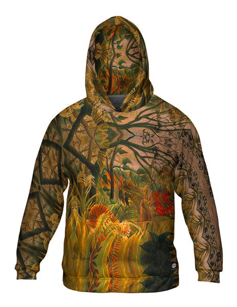 Henri Rousseau - "Tiger in a Tropical Storm" (1891)&nbsp;Mens Hoodie Sweater