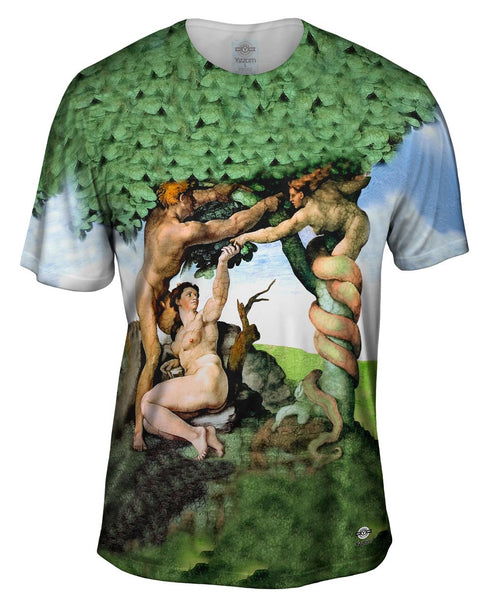 Michalangelo - "Adam And Eva" (1512)&nbsp;Mens T-Shirt