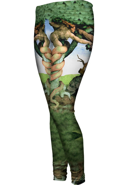 Michalangelo - "Adam And Eva" (1512)&nbsp;Womens Leggings