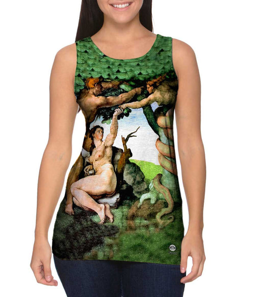 Michalangelo - "Adam And Eva" (1512)&nbsp;Womens Tank Top