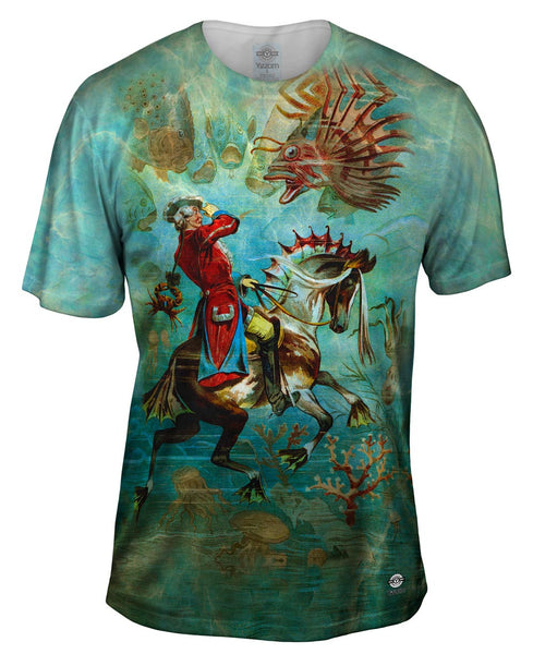 Gottfried Franz - "Baron Munchhausen Underwater" (1896)&nbsp;Mens T-Shirt