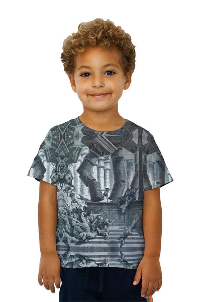 Kids Gustave Dore - "Death Of Samson" (1866) Kids T-Shirt