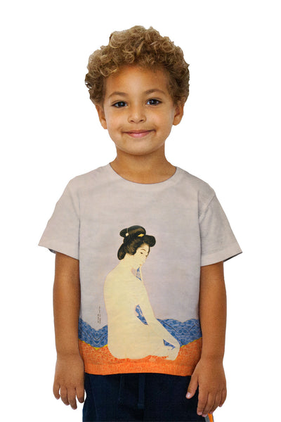 Kids Woman After Bath - "Hashiguchi Goyo Woman After Bath1920" (1920)&nbsp;Kids T-Shirt